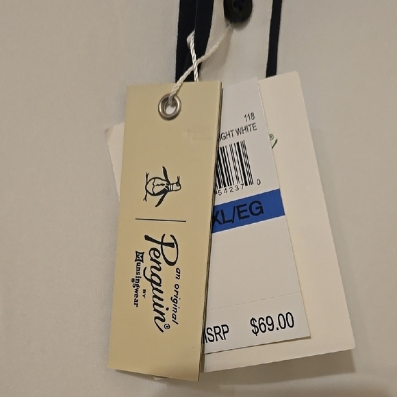 NWT Original Penguin White and Black Pocket Shirt - Picture 4 of 5